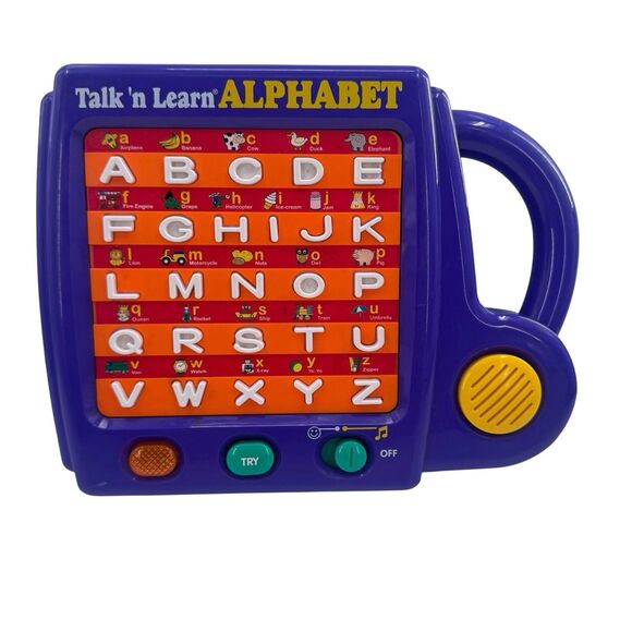 HTF Vintage Talk & Learn Alphabet Scientific Toys Educational Tablet Toy WORKS - Picture 1 of 10